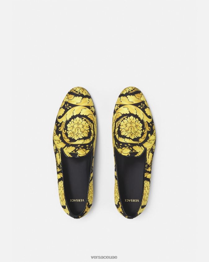رجال النعال الساتان الباروك Versace مطبعة 0FVD2J1566 حذاء