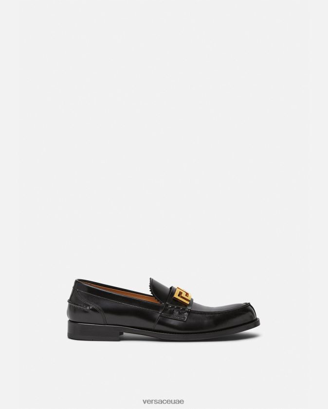 رجال المتسكعون اليونانية Versace أسود 0FVD2J1567 حذاء