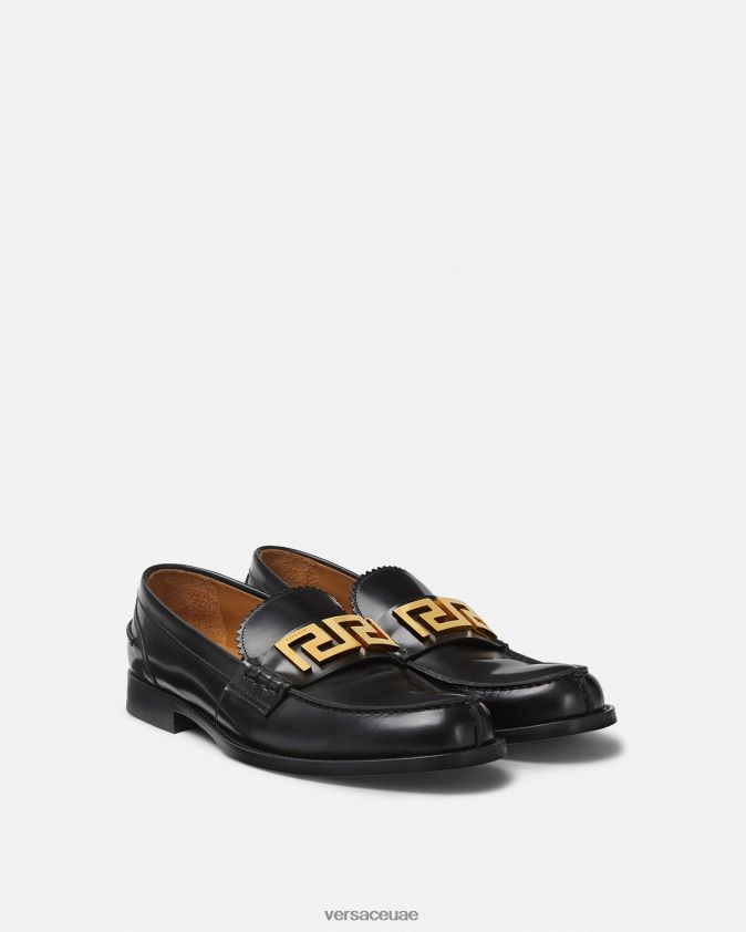 رجال المتسكعون اليونانية Versace أسود 0FVD2J1567 حذاء