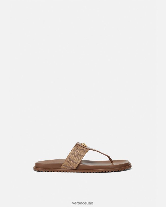 رجال كل انحاء الصنادل Versace بني 0FVD2J1583 حذاء