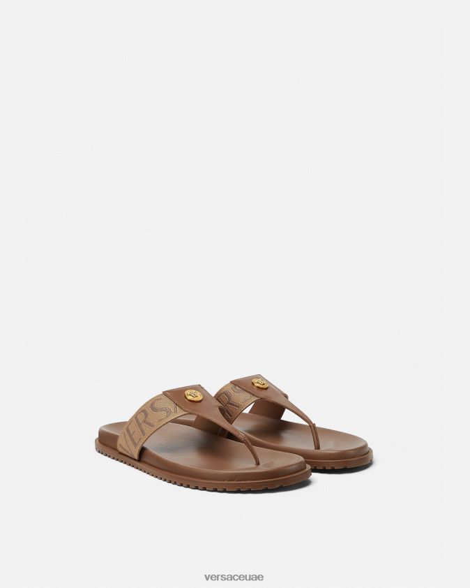 رجال كل انحاء الصنادل Versace بني 0FVD2J1583 حذاء