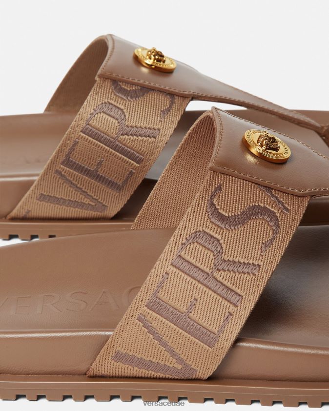 رجال كل انحاء الصنادل Versace بني 0FVD2J1583 حذاء