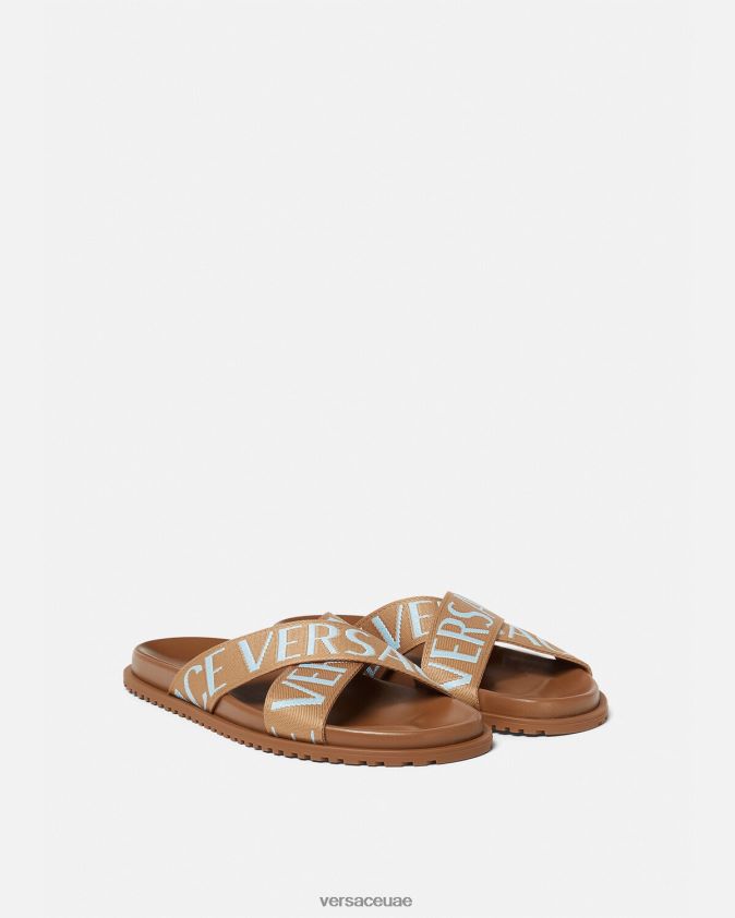 رجال كل انحاء الصنادل Versace مطبعة 0FVD2J1585 حذاء