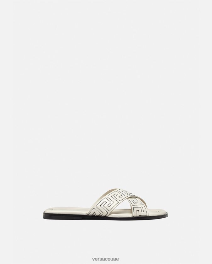 رجال الصنادل اليونانية Versace أبيض 0FVD2J1588 حذاء