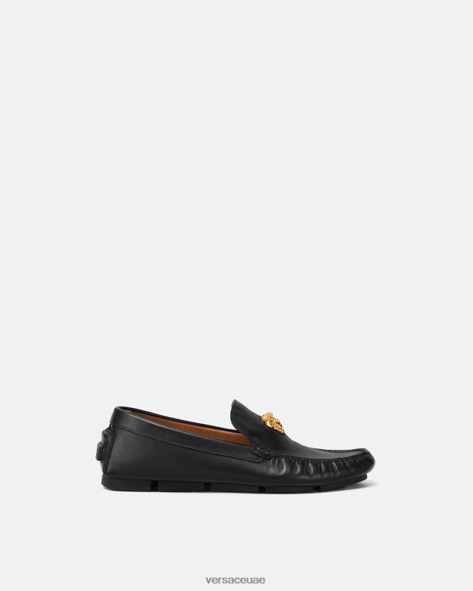 رجال حذاء سائق لا ميدوسا Versace أسود 0FVD2J1602 حذاء