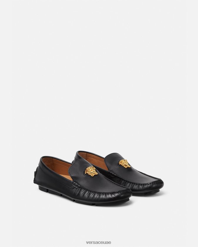 رجال حذاء سائق لا ميدوسا Versace أسود 0FVD2J1602 حذاء