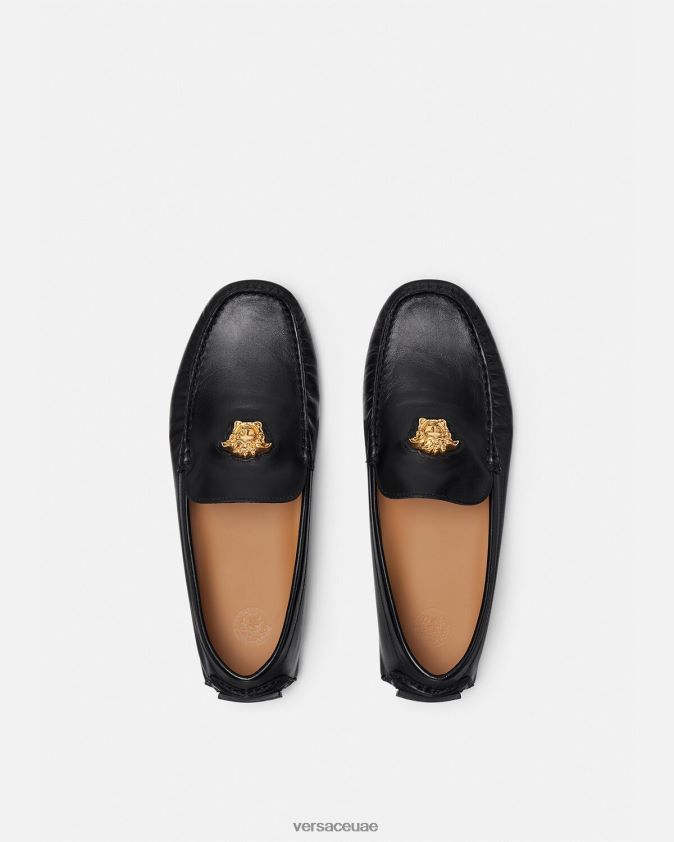 رجال حذاء سائق لا ميدوسا Versace أسود 0FVD2J1602 حذاء