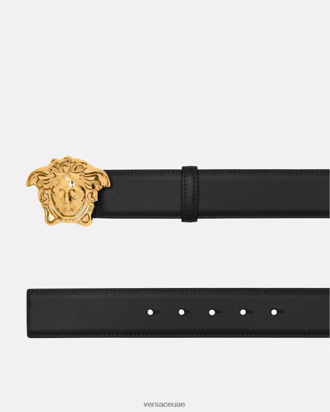 رجال حزام جلد لا ميدوسا Versace أسود 0FVD2J1620 مُكَمِّلات