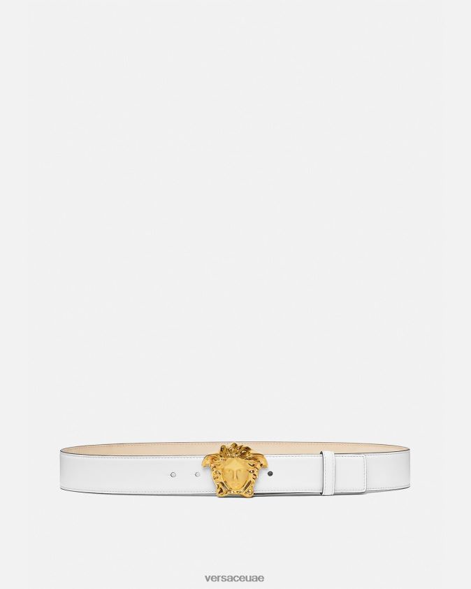 رجال حزام جلد لا ميدوسا Versace ذهب ابيض 0FVD2J1622 مُكَمِّلات