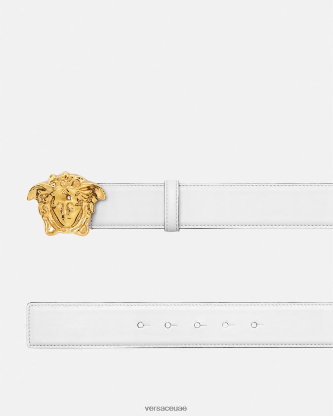 رجال حزام جلد لا ميدوسا Versace ذهب ابيض 0FVD2J1622 مُكَمِّلات