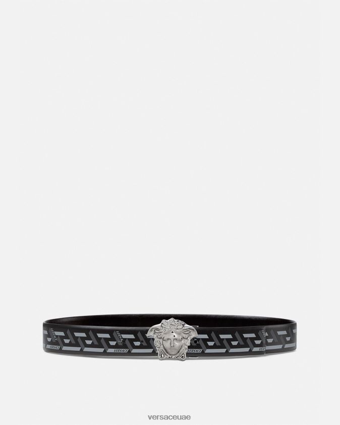 رجال حزام لا غريكا ميدوسا ذو وجهين Versace أسود اللون الرمادي 0FVD2J1628 مُكَمِّلات