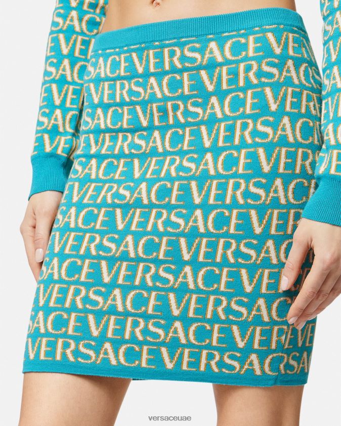 نحيف تنورة متماسكة بالكامل Versace مطبعة 0FVD2J163 ملابس