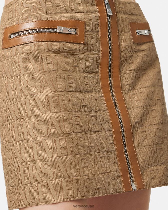 نحيف كل انحاء تنورة صغيرة Versace مطبعة 0FVD2J164 ملابس