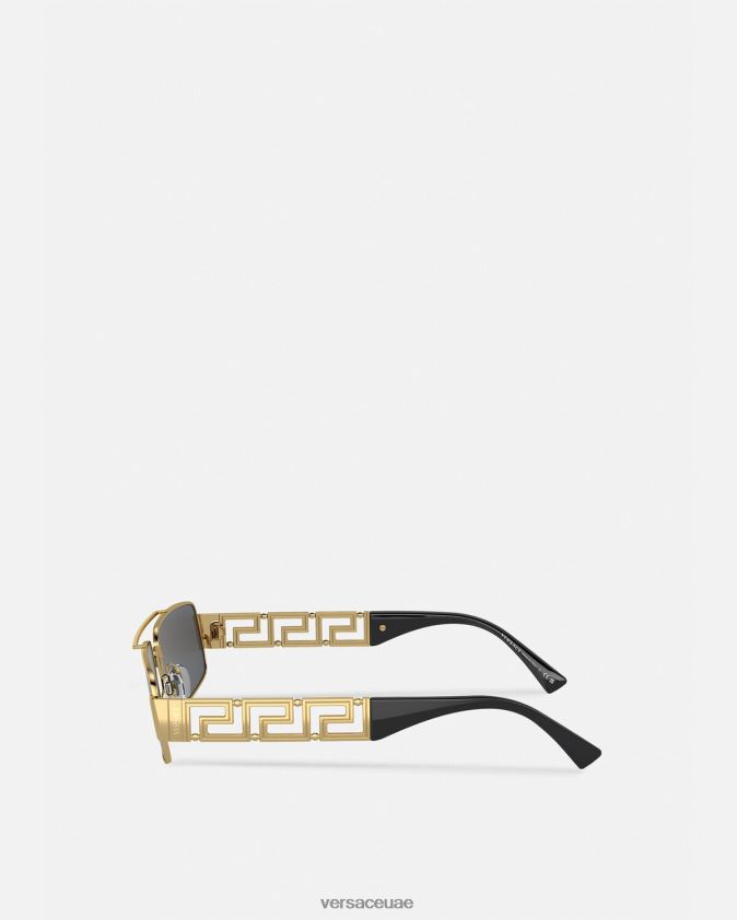 رجال النظارات الشمسية اليونانية Versace ذهب 0FVD2J1677 مُكَمِّلات