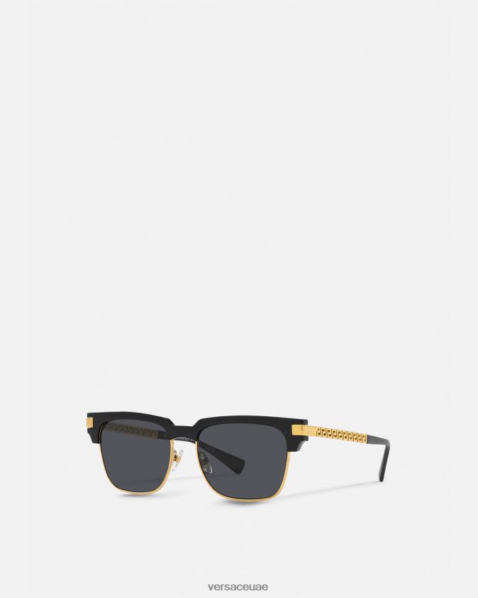 رجال النظارات الشمسية اليونانية Versace أسود 0FVD2J1680 مُكَمِّلات