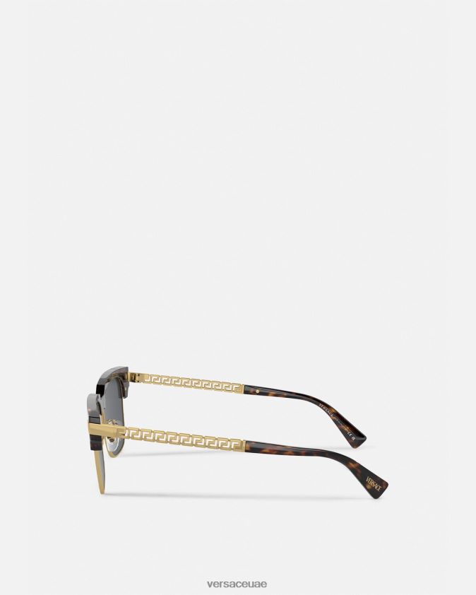 رجال النظارات الشمسية اليونانية Versace هافانا 0FVD2J1681 مُكَمِّلات