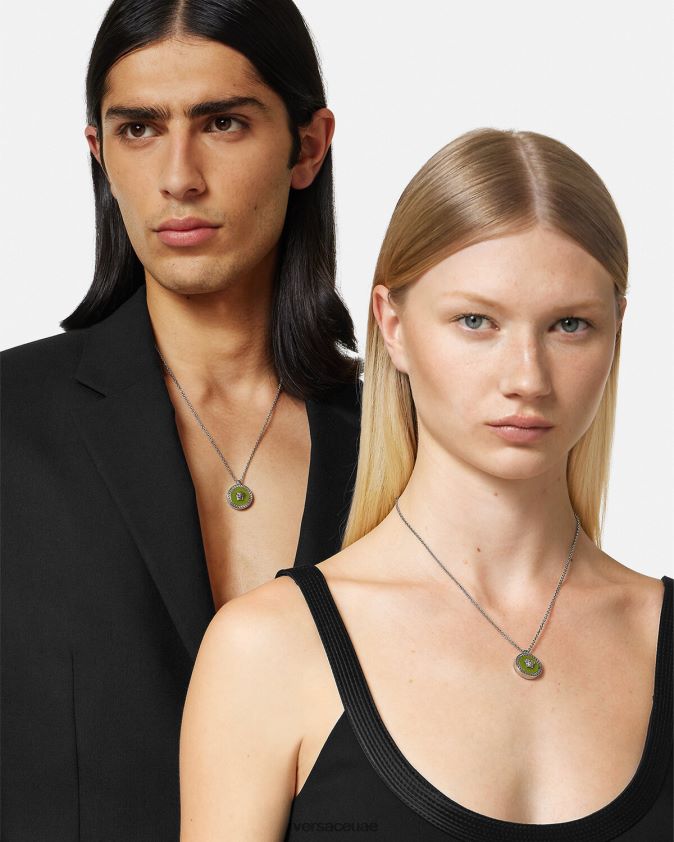 رجال قلادة ميدوسا المينا Versace أخضر 0FVD2J1683 مُكَمِّلات