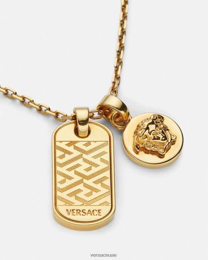 رجال قلادة علامة لا غريكا Versace ذهب 0FVD2J1688 مُكَمِّلات