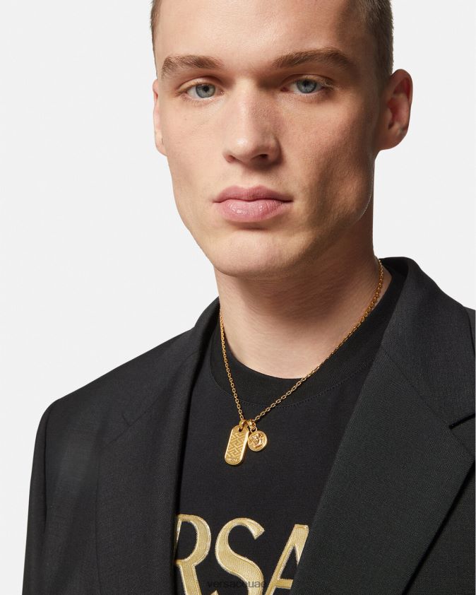 رجال قلادة علامة لا غريكا Versace ذهب 0FVD2J1688 مُكَمِّلات