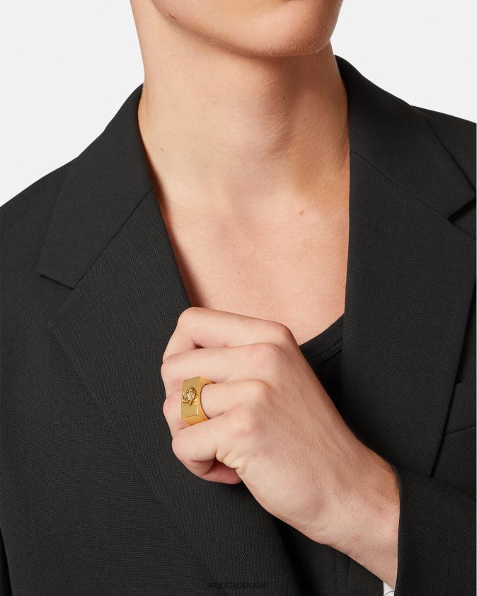 رجال حلقة شعار ميدوسا Versace ذهب 0FVD2J1694 مُكَمِّلات