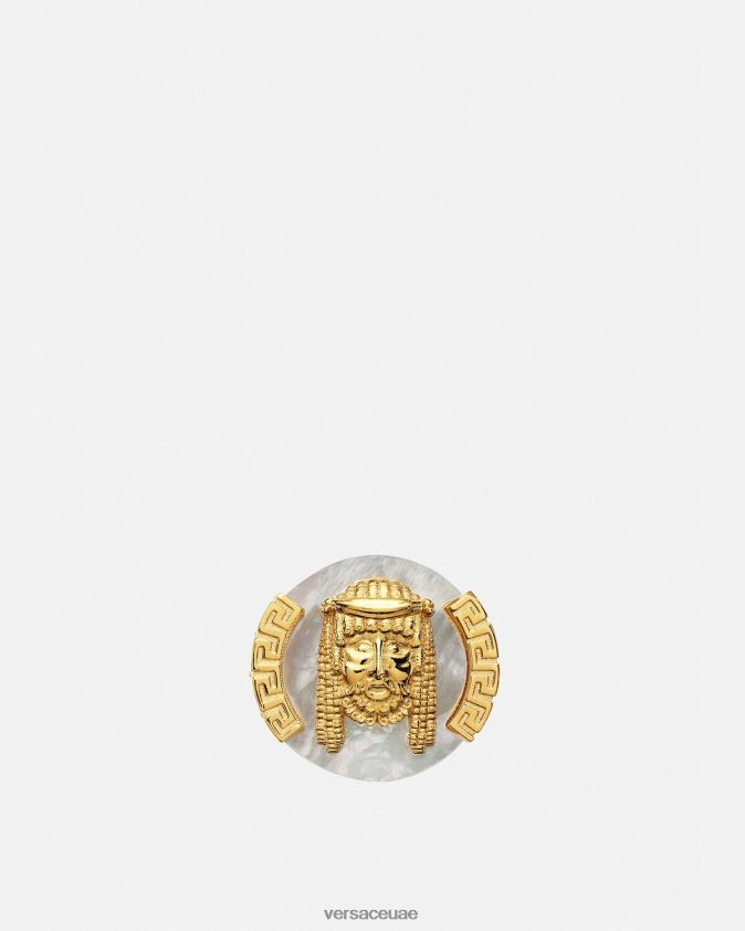 رجال خاتم لا ماشيرا من عرق اللؤلؤ Versace أبيض 0FVD2J1695 مُكَمِّلات