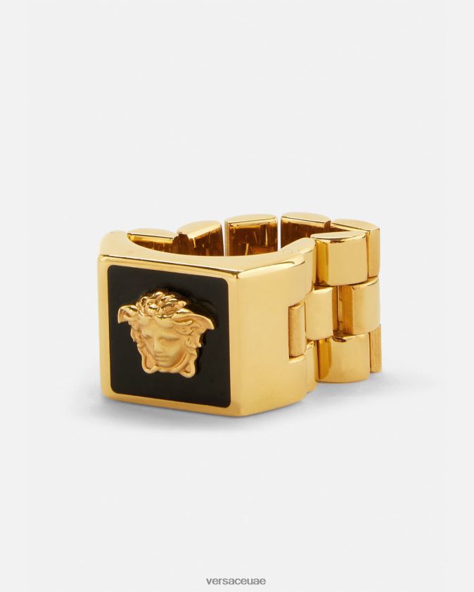 رجال خاتم ميدوسا المينا Versace الذهب الأسود 0FVD2J1697 مُكَمِّلات