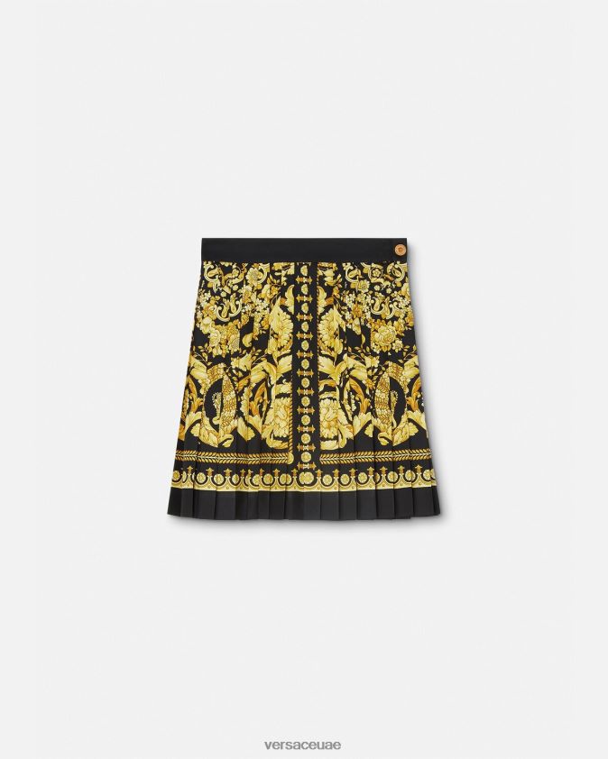 نحيف تنورة من الحرير بكسرات باروكو Versace مطبعة 0FVD2J170 ملابس