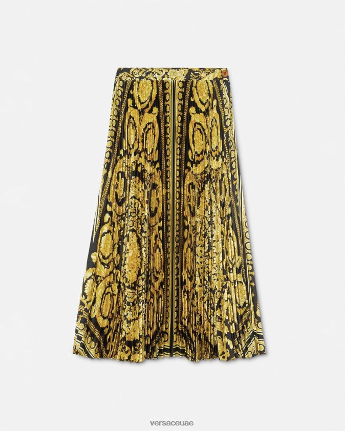 نحيف تنورة ميدي بكسرات باروكو Versace مطبعة 0FVD2J171 ملابس