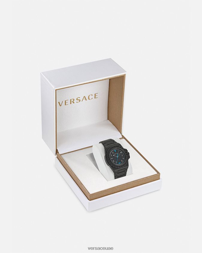 رجال ساعة رد فعل اليونان Versace أسود 0FVD2J1711 مُكَمِّلات