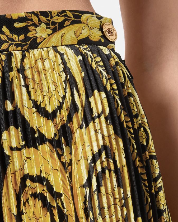 نحيف تنورة ميدي بكسرات باروكو Versace مطبعة 0FVD2J171 ملابس