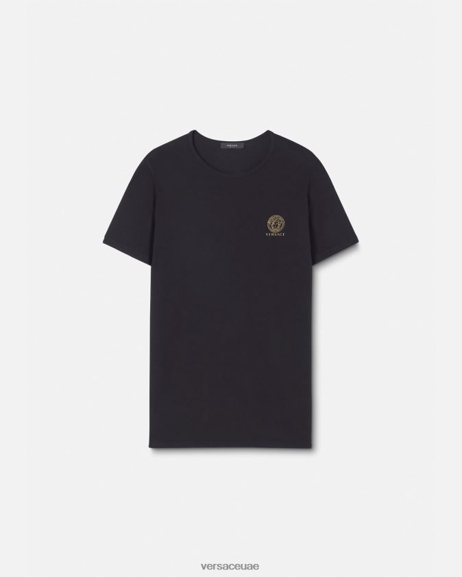 رجال قميص ميدوسا Versace أسود 0FVD2J1732 الملابس الداخلية وملابس البحر