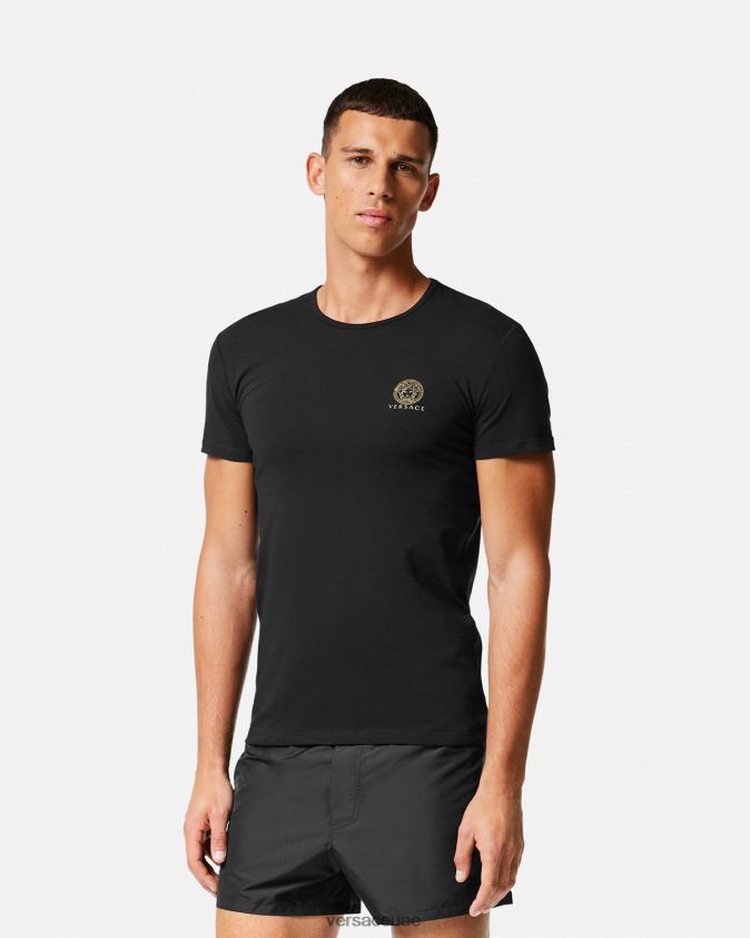 رجال قميص ميدوسا Versace أسود 0FVD2J1732 الملابس الداخلية وملابس البحر