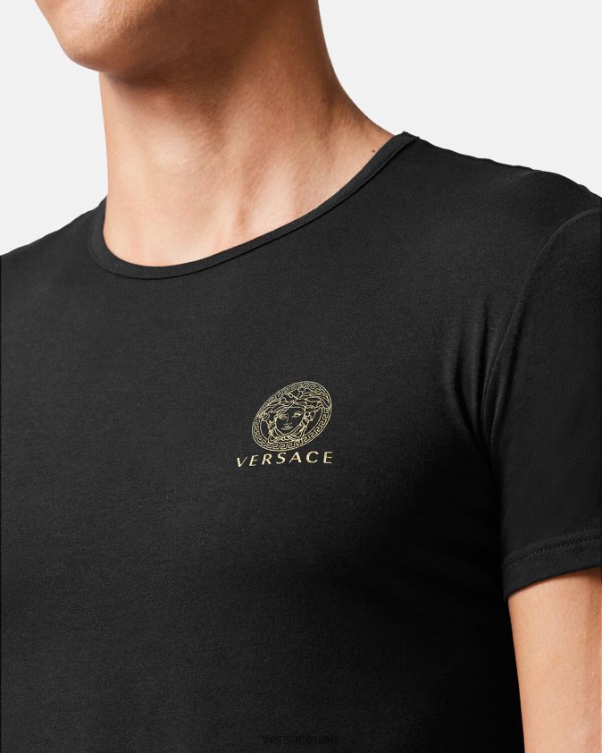رجال قميص ميدوسا Versace أسود 0FVD2J1732 الملابس الداخلية وملابس البحر