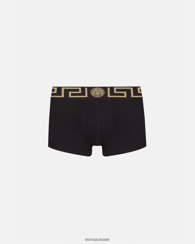 رجال جذوع الحدود اليونانية Versace أسود 0FVD2J1755 الملابس الداخلية وملابس البحر