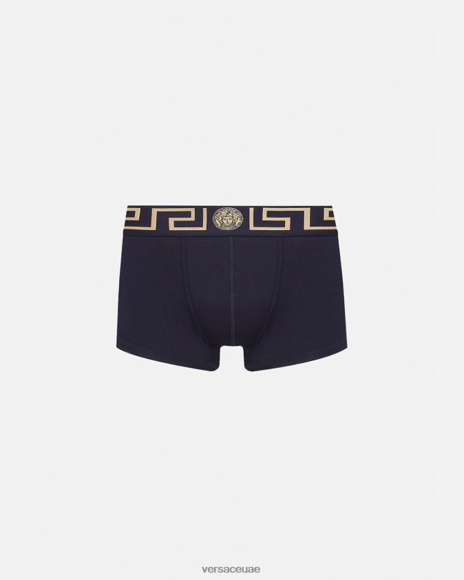 رجال جذوع الحدود اليونانية Versace أزرق 0FVD2J1756 الملابس الداخلية وملابس البحر