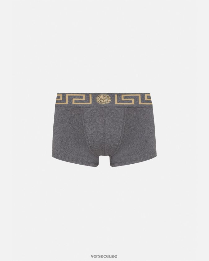 رجال جذوع الحدود اليونانية Versace رمادي 0FVD2J1759 الملابس الداخلية وملابس البحر