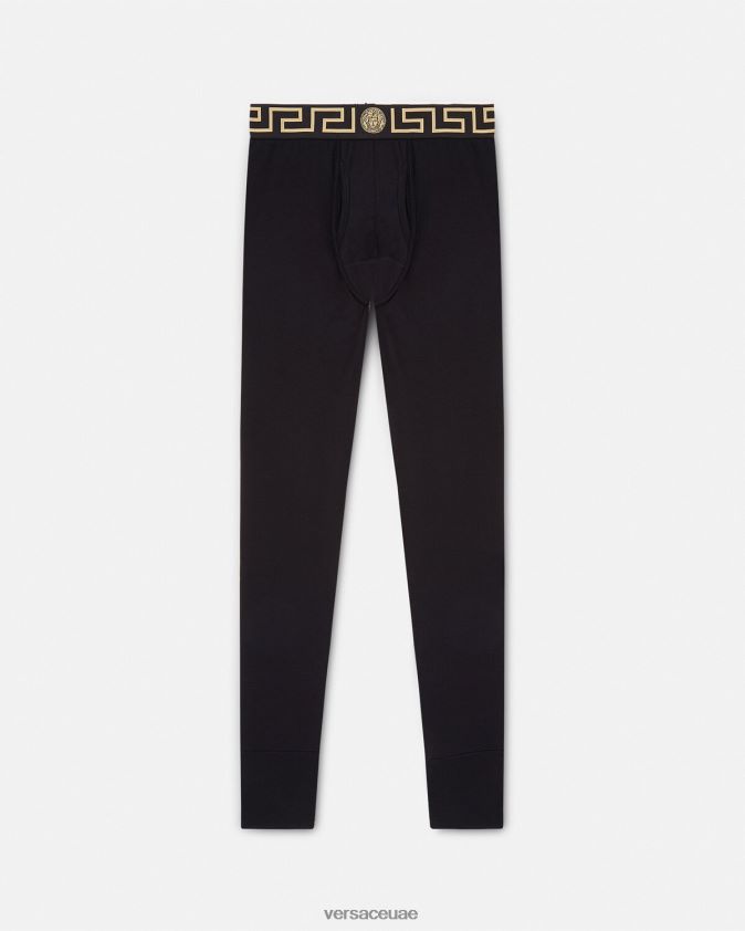 رجال الحدود اليونانية ملابس داخلية طويلة Versace أسود 0FVD2J1760 الملابس الداخلية وملابس البحر