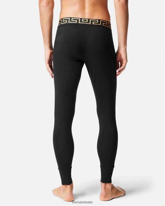 رجال الحدود اليونانية ملابس داخلية طويلة Versace أسود 0FVD2J1760 الملابس الداخلية وملابس البحر