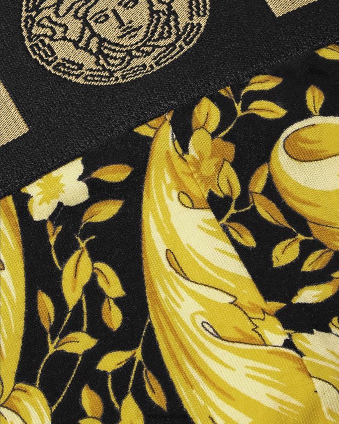 رجال حزام رياضي باروكو Versace أسود 0FVD2J1768 الملابس الداخلية وملابس البحر