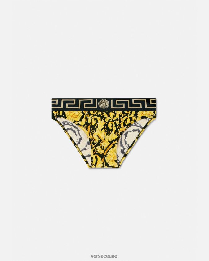 رجال ملخصات الباروك Versace أسود 0FVD2J1769 الملابس الداخلية وملابس البحر