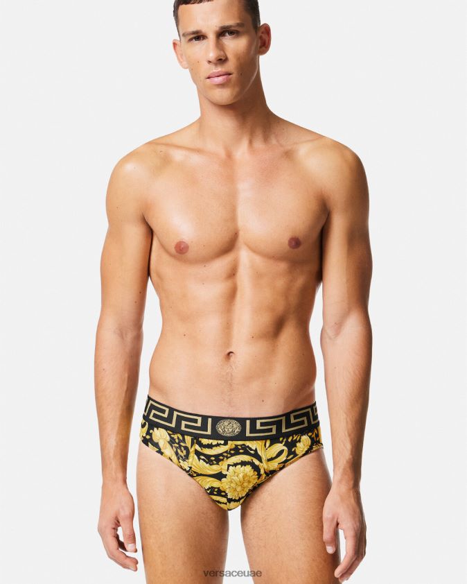 رجال ملخصات الباروك Versace أسود 0FVD2J1769 الملابس الداخلية وملابس البحر