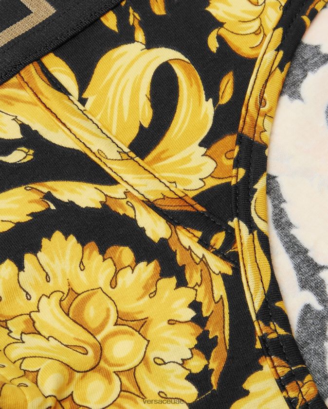رجال ملخصات الباروك Versace أسود 0FVD2J1769 الملابس الداخلية وملابس البحر