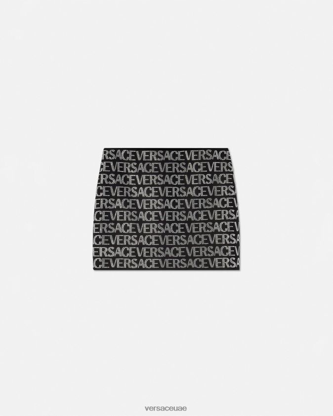 نحيف تنورة صغيرة من الكريستال Versace أسود 0FVD2J177 ملابس