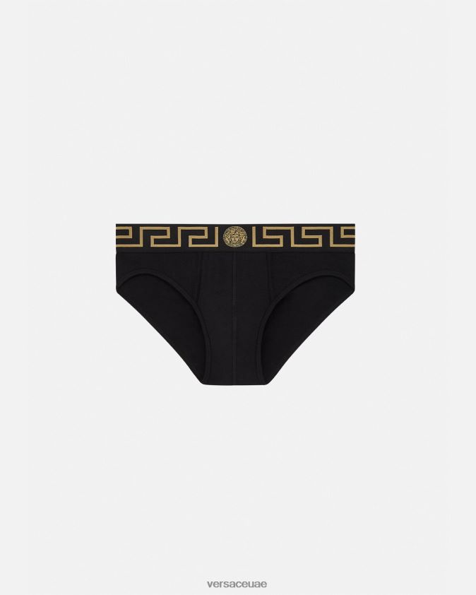 رجال ملخصات الحدود اليونانية Versace أسود 0FVD2J1785 الملابس الداخلية وملابس البحر