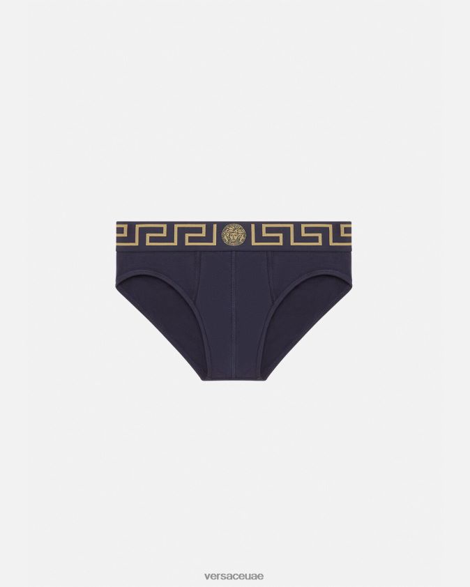 رجال ملخصات الحدود اليونانية Versace أزرق 0FVD2J1786 الملابس الداخلية وملابس البحر