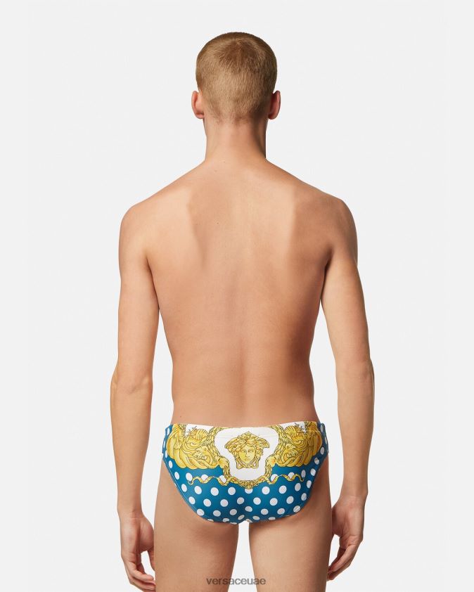 رجال ملخصات السباحة صدف الباروك Versace مطبعة 0FVD2J1801 الملابس الداخلية وملابس البحر