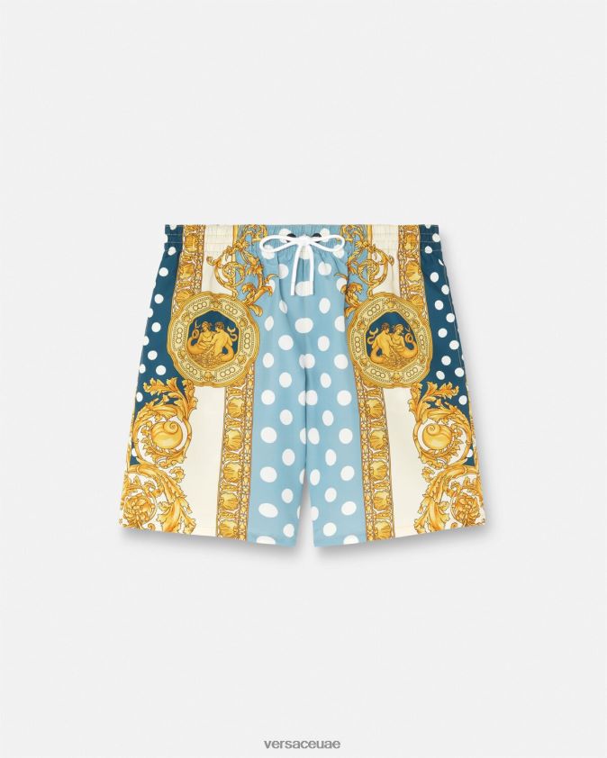 رجال شورت صدف الباروك Versace مطبعة 0FVD2J1802 الملابس الداخلية وملابس البحر
