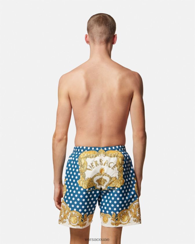 رجال شورت صدف الباروك Versace مطبعة 0FVD2J1802 الملابس الداخلية وملابس البحر