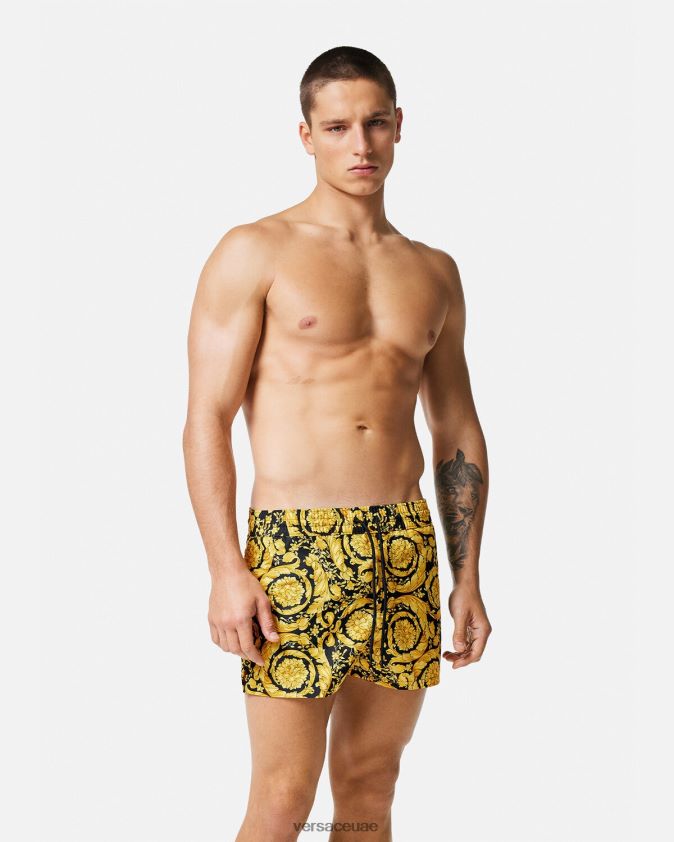 رجال باروكو شورت السباحة Versace مطبعة 0FVD2J1804 الملابس الداخلية وملابس البحر
