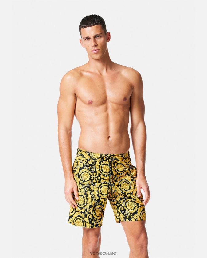رجال شورت باروكو Versace مطبعة 0FVD2J1806 الملابس الداخلية وملابس البحر